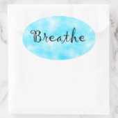 Autocollant Breathe-oval (Sac)