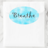 Autocollant Breathe-oval (Sac)