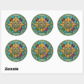 Autocollant Bright Teal Rose Or Bijou 2 (Feuille)