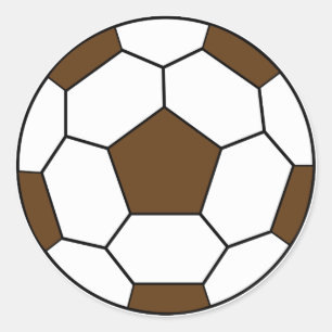 Autocollant Brown de ballon de football