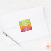 Autocollant Buffet Pink Orange Lime Floral Candy (Enveloppe)
