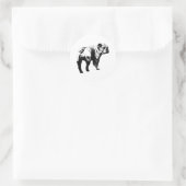 Autocollant Bulldog, Coupe Propre (Sac)