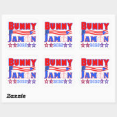 autocollant bunny jamon (Feuille)