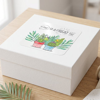 Autocollant Cactus Aujourd'hui Est Un Grand Jour