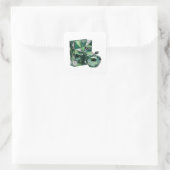 Autocollant Cadeau Abstrait Argent Attrayant (Sac)