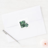 Autocollant Cadeau Abstrait Argent Attrayant (Enveloppe)