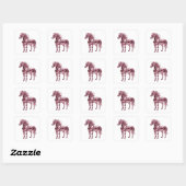 Autocollant cadeau abstrait argent joyeux (Feuille)