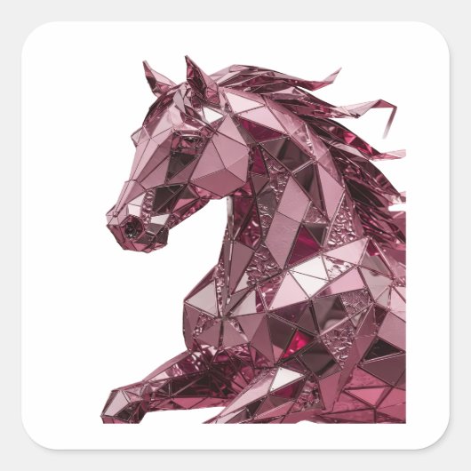 Autocollant Cadeau Abstrait Argent Premium (Devant)
