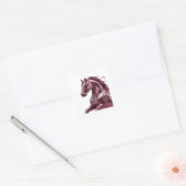 Autocollant Cadeau Abstrait Argent Premium (Enveloppe)