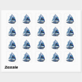 Autocollant Cadeau Abstrait Argenté Snappy (Feuille)