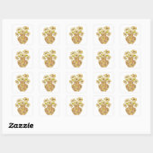Autocollant Cadeau Abstrait Gris Snappy (Feuille)