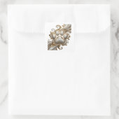 Autocollant Cadeau Abstrait Or Attrayant (Sac)