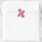 Autocollant Cadeau Abstrait Rose Original (Sac)