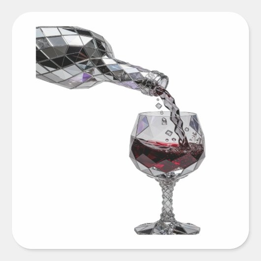 Autocollant Cadeau Argent Dynamique (Devant)