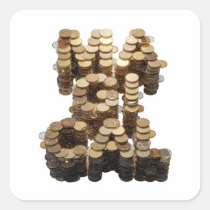 Autocollant Cadeau Argent Luxe MONEY