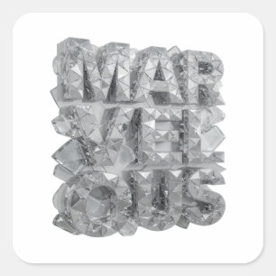 Autocollant cadeau argenté SNAPPY MAGNIFIQUE