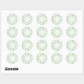 Autocollant cadeau Chinchilla Chintzy (Vert) (Feuille)
