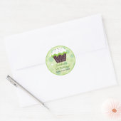 Autocollant cadeau d'anniversaire Cupcake (Enveloppe)
