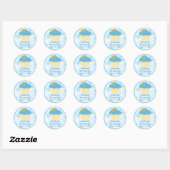 Autocollant cadeau d'anniversaire Cupcake (Feuille)