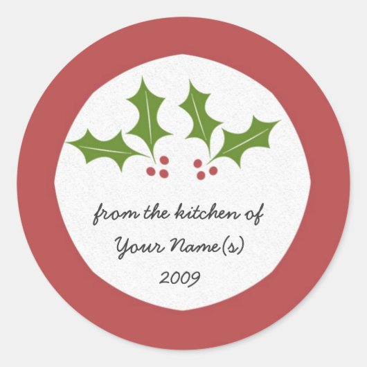 Autocollant cadeau de cuisine (Devant)