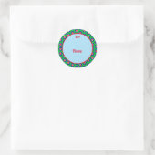 Autocollant cadeau de la frontière de l'étoile de (Sac)