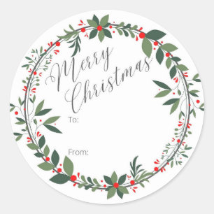 Autocollant cadeau de Noël