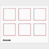 Autocollant cadeau de nom de monogramme très tradi (Feuille)