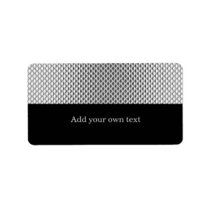 Autocollant Cadeau Étiquette Noir Label Argent Pai