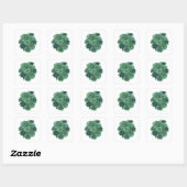 Autocollant Cadeau FLORAL Vert Tendance (Feuille)