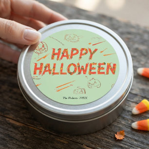 Autocollant cadeau Halloween Minimaliste Halloween