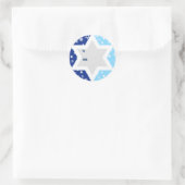 Autocollant cadeau Hanoukka Star de David Snowflak (Sac)