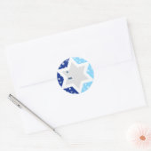 Autocollant cadeau Hanoukka Star de David Snowflak (Enveloppe)