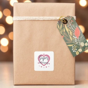 Autocollant Cadeau Meilleure Maman Personnalisé Su