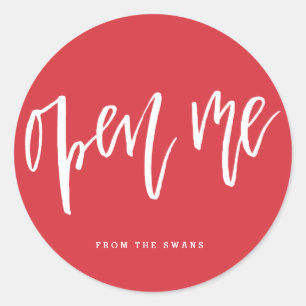 Autocollant cadeau Open Me