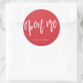 Autocollant cadeau Open Me (Sac)