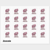 Autocollant Cadeau Original MAMAN CHAT Rose (Feuille)