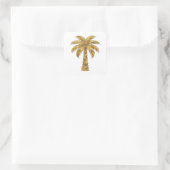 Autocollant cadeau PALM TREE gris joyeux (Sac)