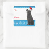 Autocollant cadeau père Noël Lab (Sac)