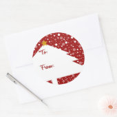 Autocollant Cadeau Sapin Noël (Enveloppe)
