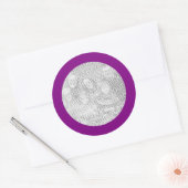 Autocollant cadre violet (Enveloppe)