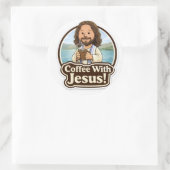 Autocollant Café avec Jésus (3”) (Sac)