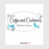 Autocollant Café et Cachemire (Feuille)
