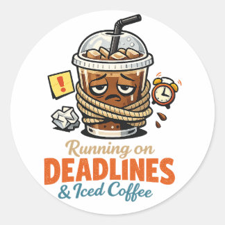 Autocollant Café Glacé et Dates Limites