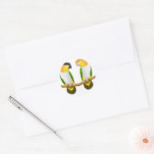 Autocollant Caique Parrot Love (Enveloppe)