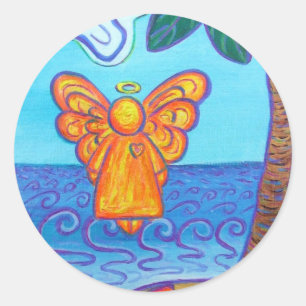 Autocollant California Beach Angel
