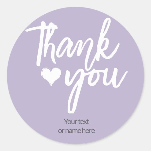 autocollant calligraphique Merci (Devant)