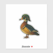 Autocollant Canard Bois (Feuille)