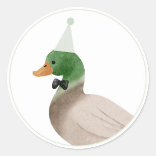 Autocollant Canard Colvert Vert