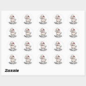 Autocollant Caniche Mignon de Style Chiot – Amateu (Feuille)