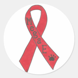 Autocollant canin de ruban de soutien de